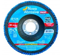 Круг лепестковый торцевой 125*22,2 т29 NovoAbrasive Profi ZR P40