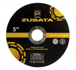 Круг відрізний по металу ZUBATA d125*1,2*22,2
