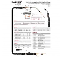 Зварювальний пальник Parker MultiPRO 240A 3m