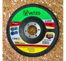 КЛТ Vatzo Т29 125*22 електрокорунд LUXE P80