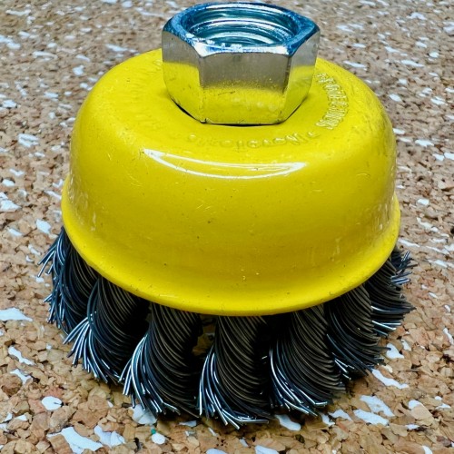 Щітка торцева NovoTools, плет. сталь, 75мм